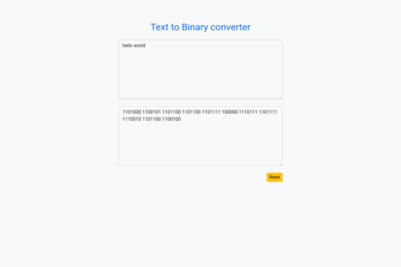 Text to Binary Converter